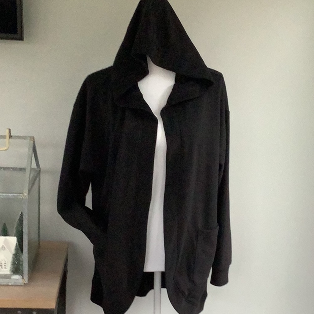 GAP Black Hooded Cardigan